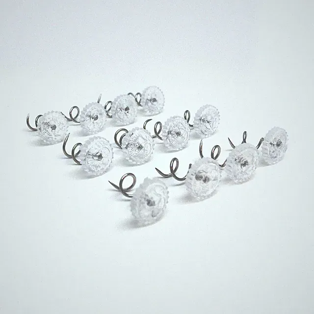 12PCS Bed Skirt Pins Spiral Fixing Pins for Bedding Covers