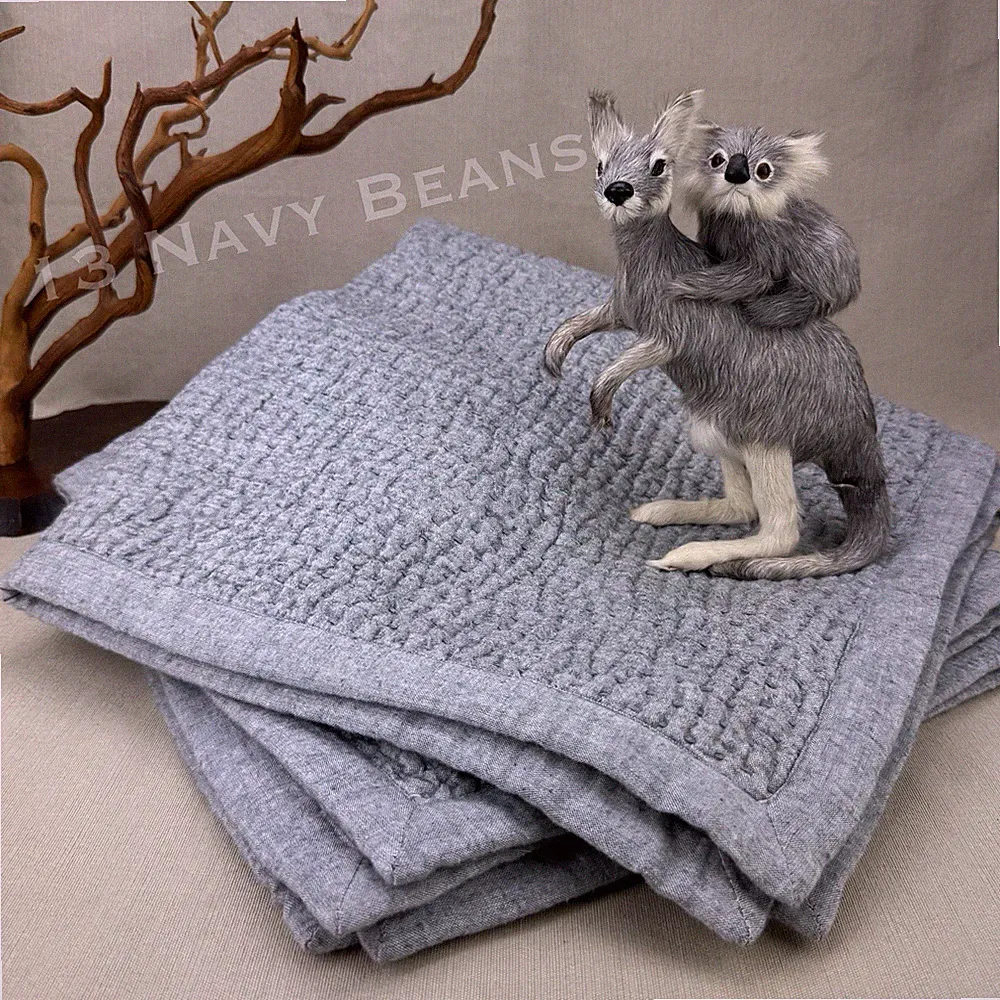 2x Banana Republic Home ~ Hand Stitched Euro Shams Cotton Cashmere ~ Pewter