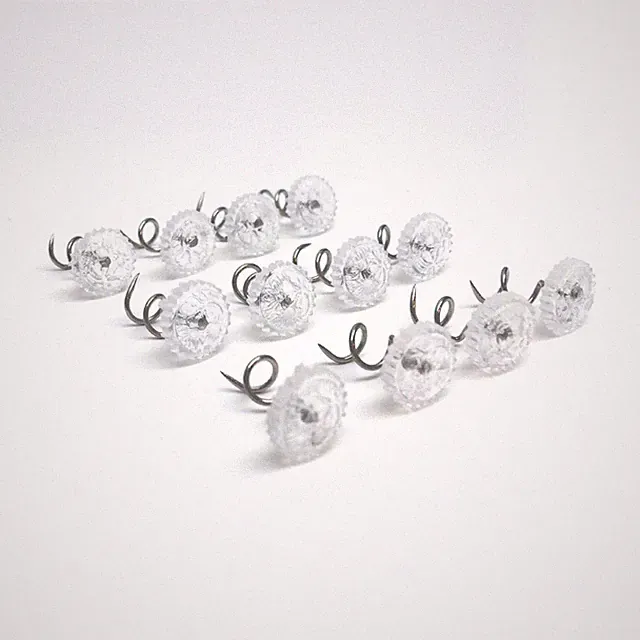 Bed Skirt Dust Ruffle Pins, Spiral Push Pins to Keep Bed Skirt in Place, Set...