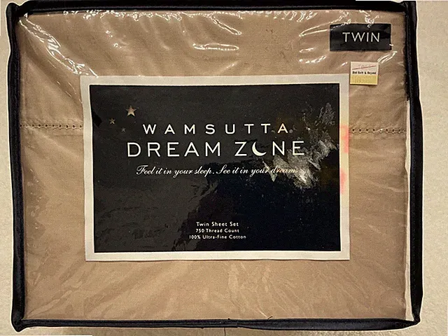 BNWT Wamsutta Dream Zone 750TC Twin Sheet Set in Cashmere