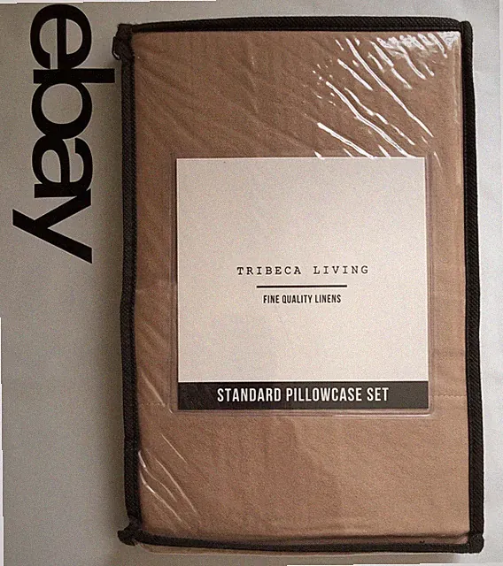 BRAND NEW Tribeca Living Cotton Flannel Standard Pillowcase (Set of 2) Cashmere