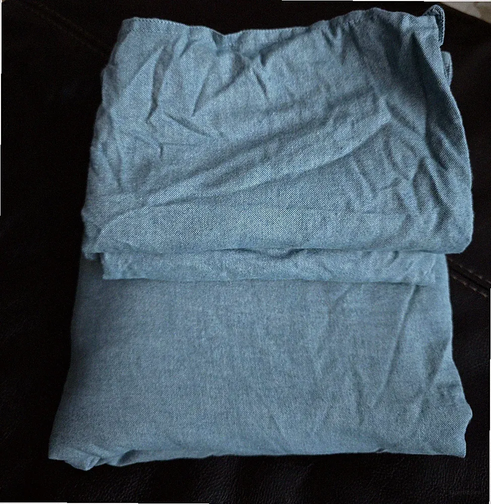 Brooklinen Heathered Cashmere 3-Piece Duvet Cover Set Queen/Full Frosted Blue478
