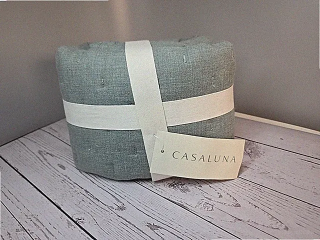 Casaluna Euro Sham Cotton Cashmere Blend Pillow Case 26" x 26" - Green *New*