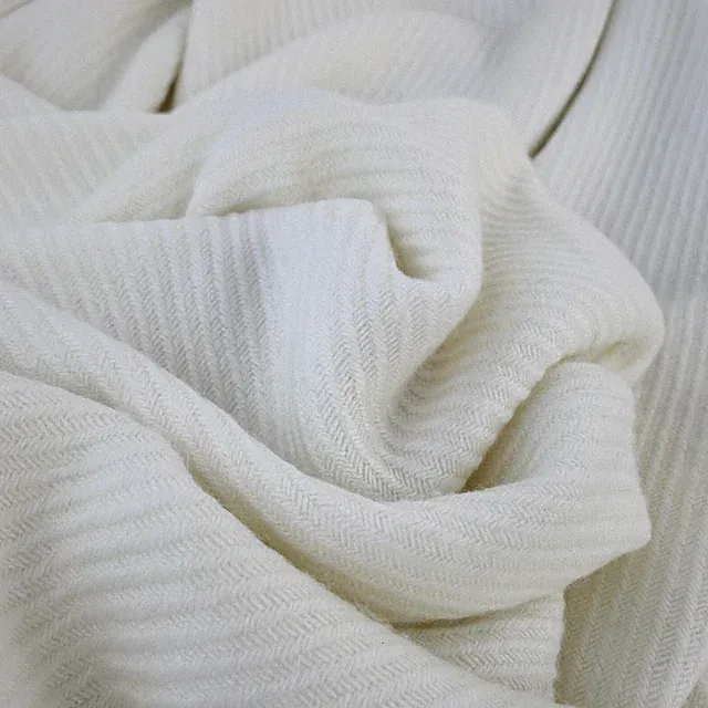 Cashmere Blanket "Dhaulagiri" Handcrafted From Nepal, Customizable Bedspread