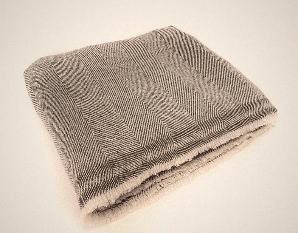 Extra Soft Cashmere High Quality Blanket / Throw Travel - Made in Nepal 56"X102"