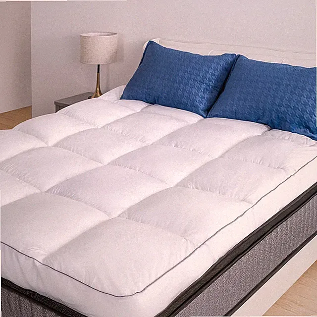 Mattress Topper King Size Cooling Plush Pillow Top Mattress Pad Feather Bed Topp