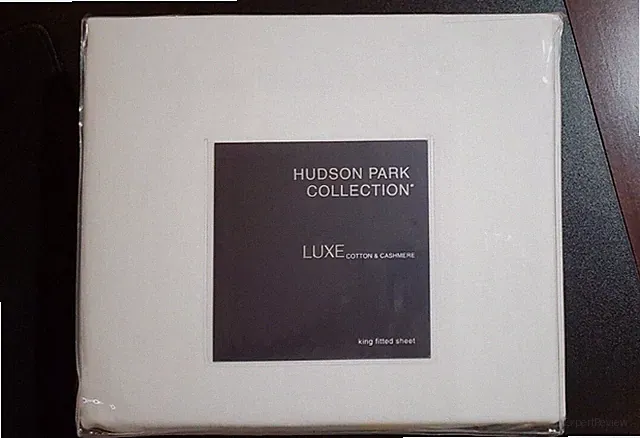 MSRP$565 Hudson Park Collection Cotton Cashmere Fitted Sheet King Exclusive