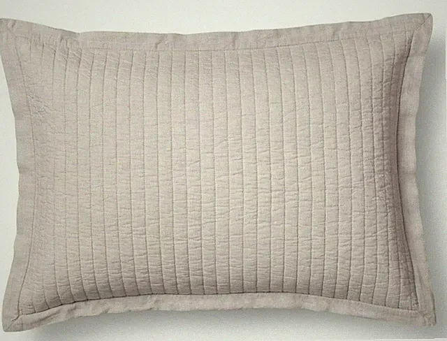 (new) FIELDCREST ~ QUEEN / STANDARD PILLOWCASE SHAM ~ COTTON / CASHMERE ~ pebble