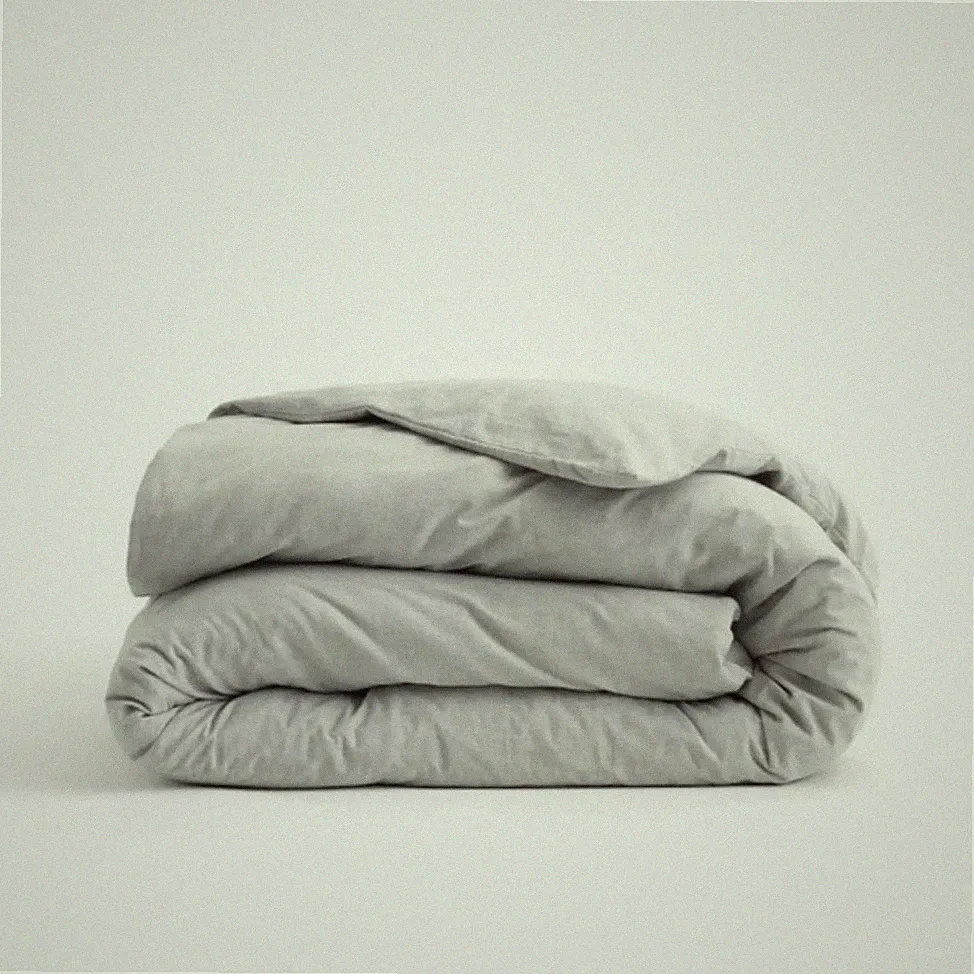 NWOT! Quince Cotton & Cashmere Grey Duvet Cover! Twin (466)