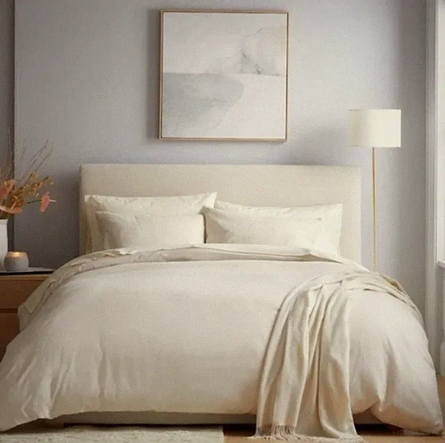 NWT- Quince Cotton/ Cashmere Natural Duvet Cover! King/ Cal King (704)