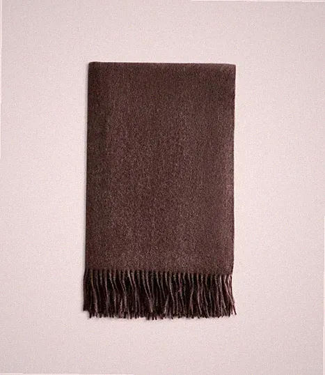 NWT QUINCE MONGOLIAN CASHMERE THROW 60 X 80 BLANKET $260 HEATHER TRUFFLE BROWN