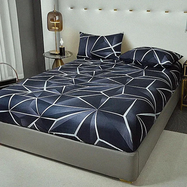 Printed Single Bedding Plant-cashmere Bed Cover Comfortable Mattress Cover for L