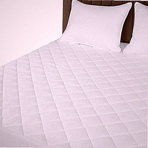 Quilted Fitted Mattress Pad (Twin) - Elastic Fitted Mattress Protector