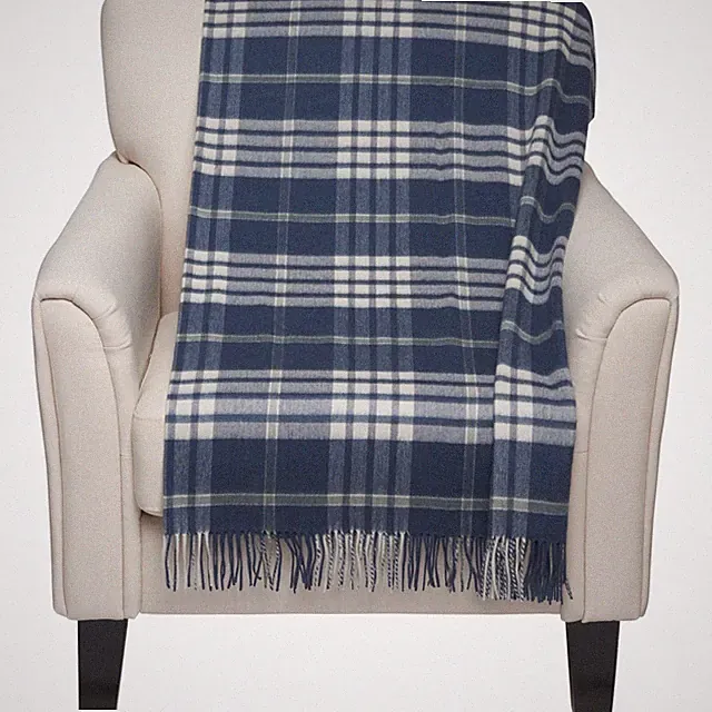 ROYAL SPEYSIDE 100% Cashmere Tartan Blanket - MADE IN SCOTLAND